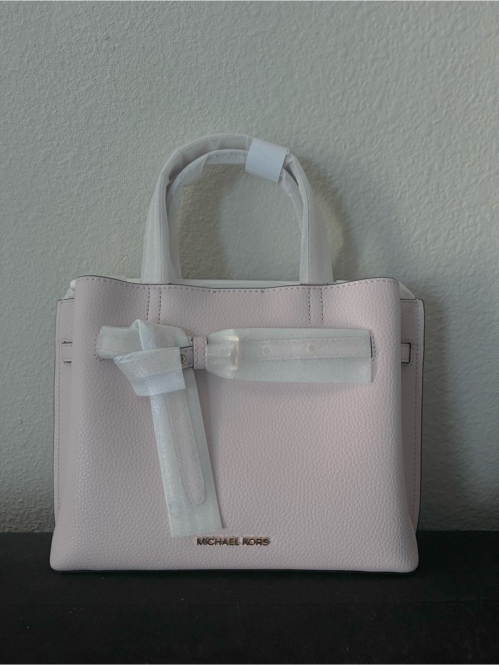 Michael Kors Emilia Small Satchel Powder Blush
